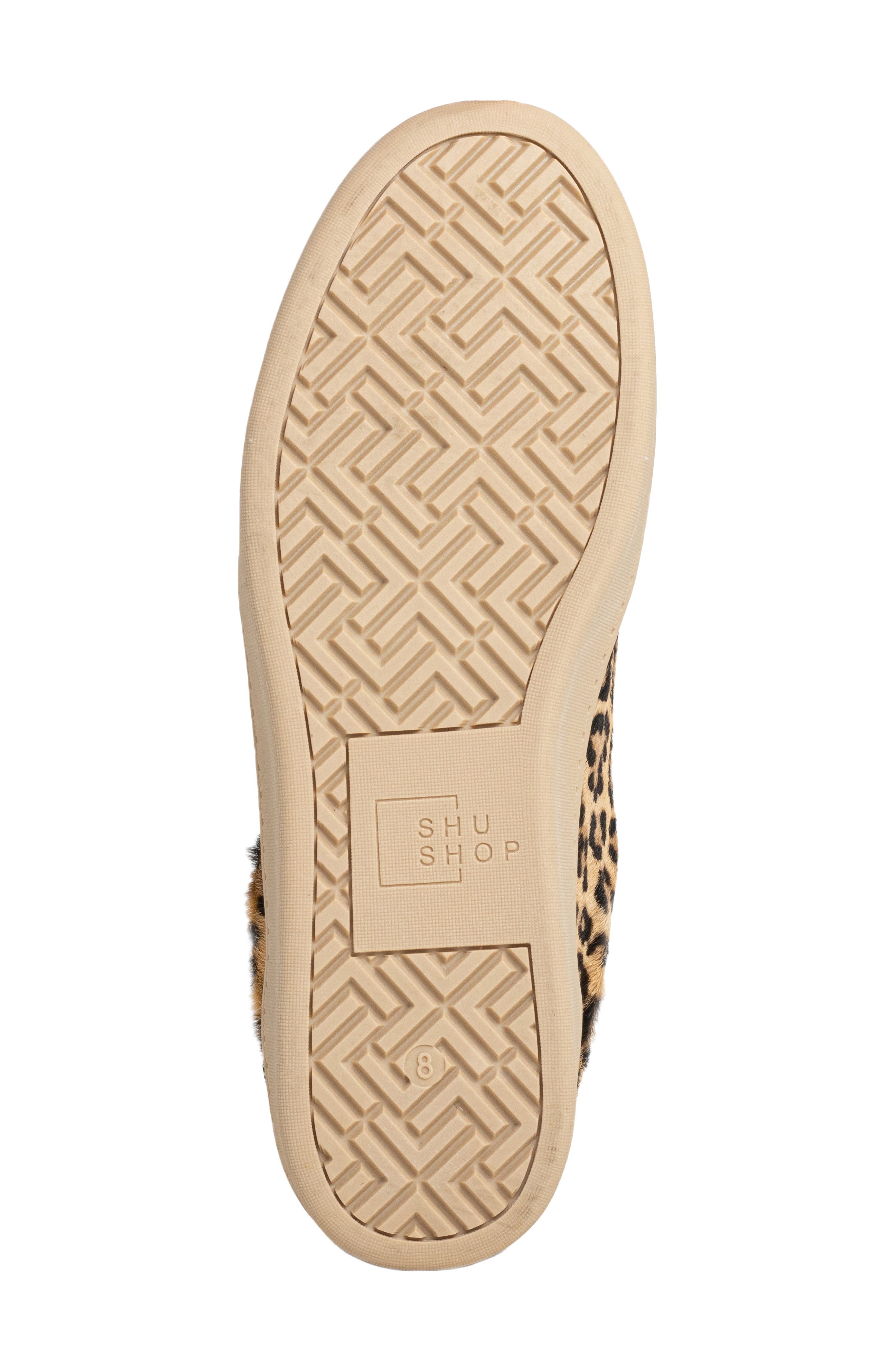SHUSHOP Roma Genuine Calf Hair Sneaker, Alternate, color, Leopard Hair