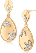 JARDIN Cubic Zirconia Teardrop Earrings