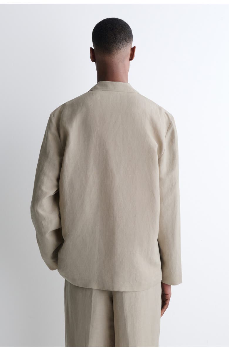 COS Unstructured Linen-Blend Blazer, Alternate, color, Beige