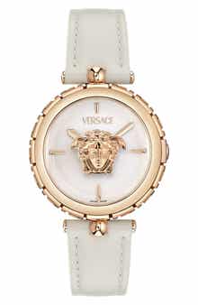 Ren Leather Strap Watch, 34mm