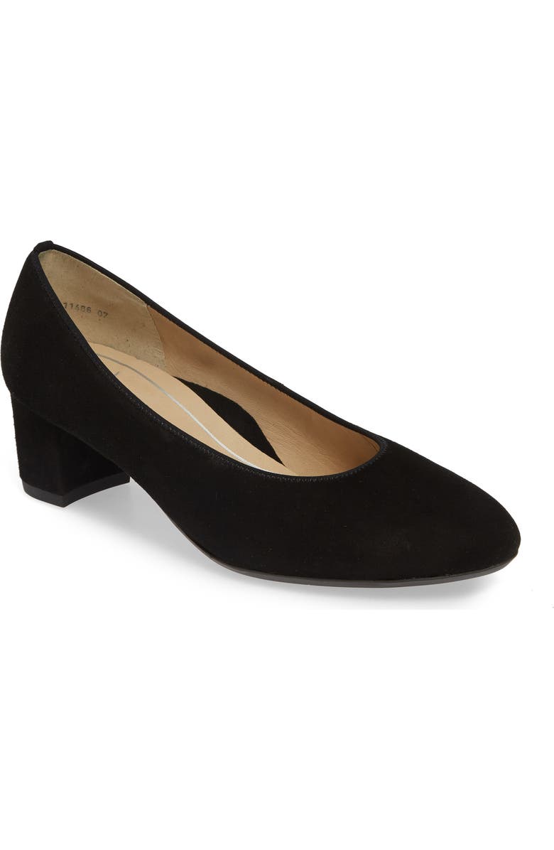 ara Kendall Pump, Main, color, Black Suede