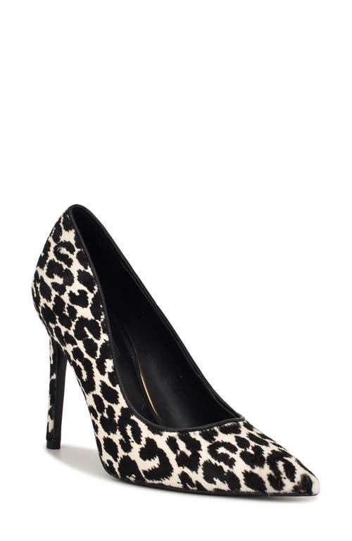 Nine West Fresh Genuine Calf Hair Pointed Toe Pump In Black