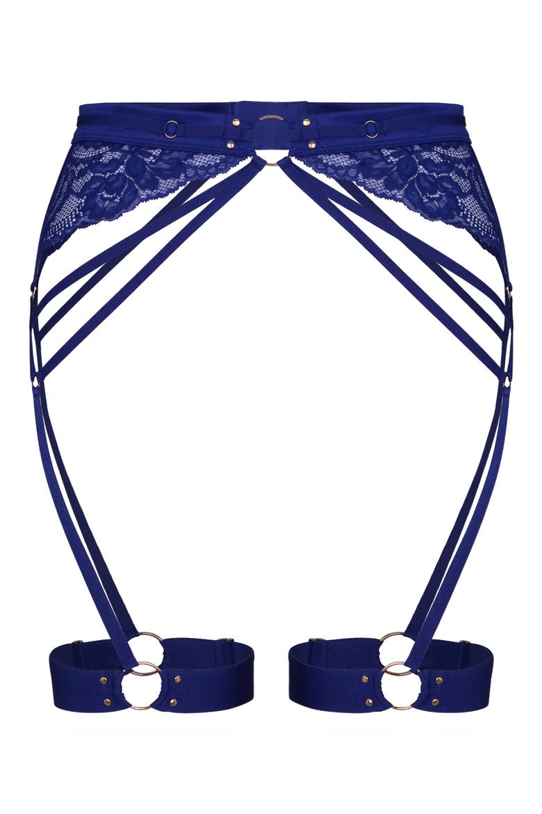 Emmeline Garter Belt, Alternate, color, CLEMATIS BLUE