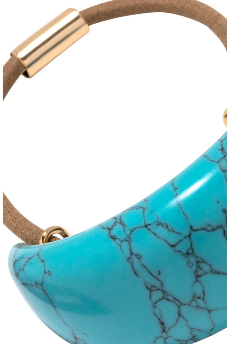 Winona Turquoise Ponytail Wrap, Alternate, color, TURQUOISE