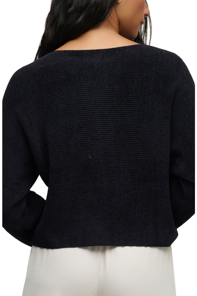 CozyChic Ultra Lite® Rib Dolman Shirt, Alternate, color, BLACK