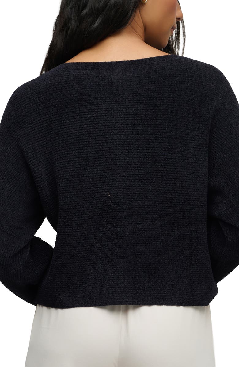 Barefoot Dreams<sup>®</sup> CozyChic Ultra Lite<sup>®</sup> Rib Dolman Shirt, Alternate, color, Black