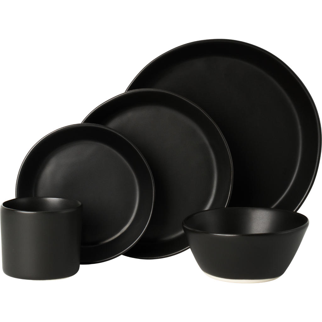 Haand Skali Coupe Dinnerware Set In Black