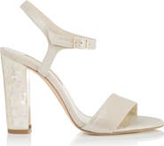 Freya Rose Martina Ankle Strap Pearl Heel Sandal