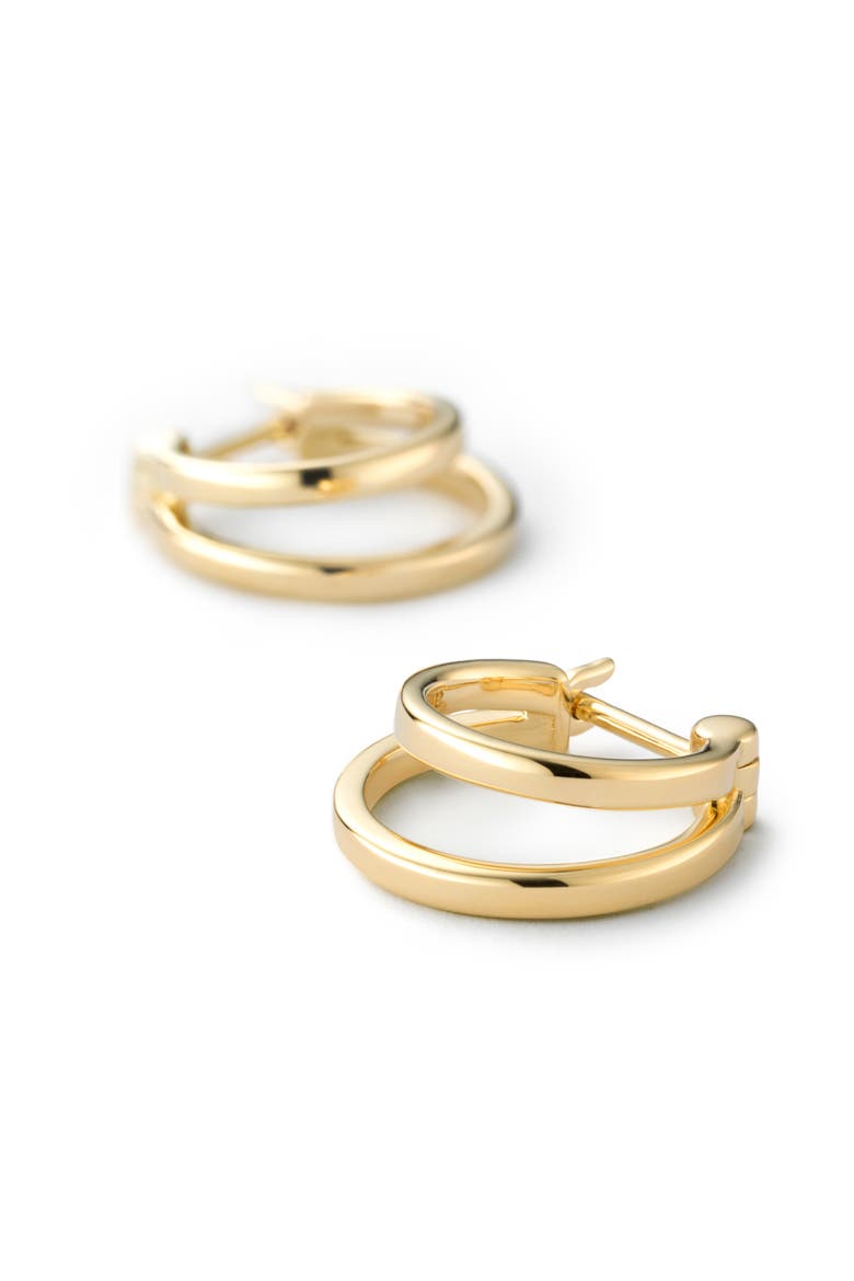 Double Hoop Earrings - Gold Double Hoops, Alternate, color, Gold