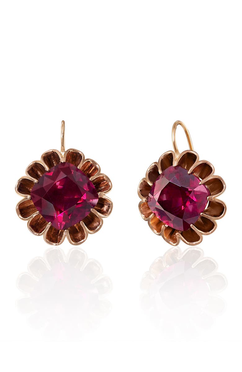 Mindi Mond Floating Garnet Drop Earrings, Main, color,