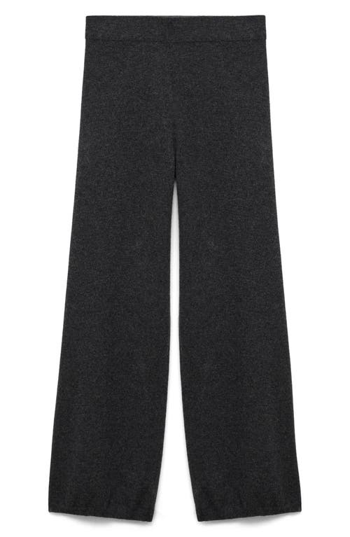 Mango Cashmere Straight Leg Jogger Pants In Black