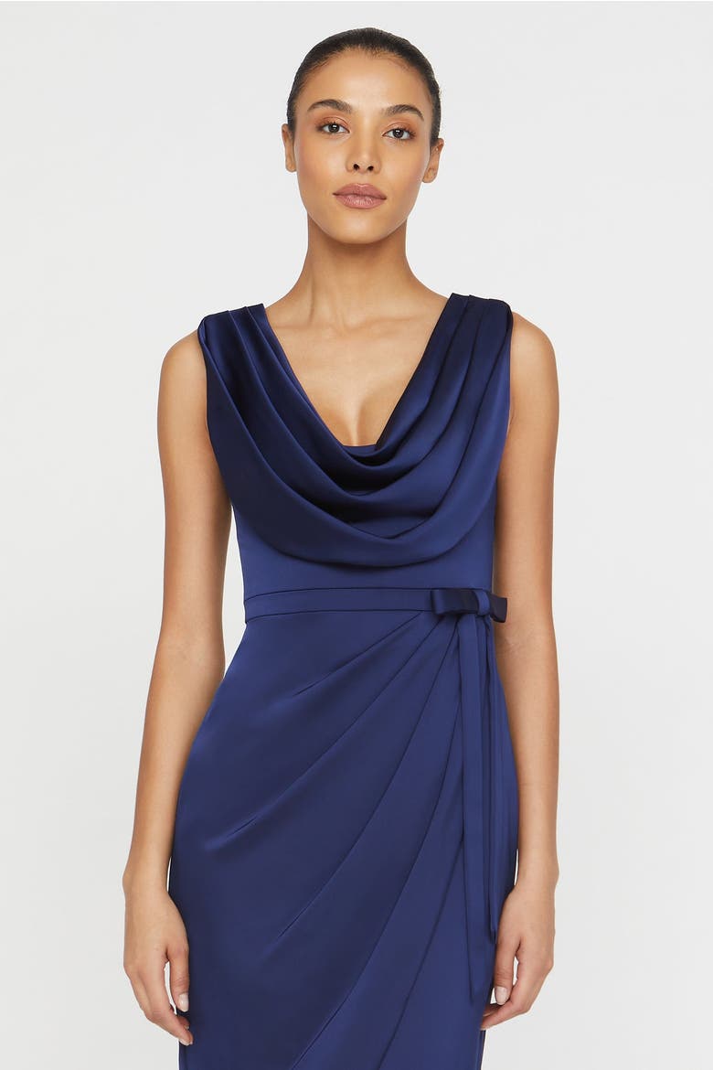 Stephanie Wrap Dress, Alternate, color, Nautical Navy