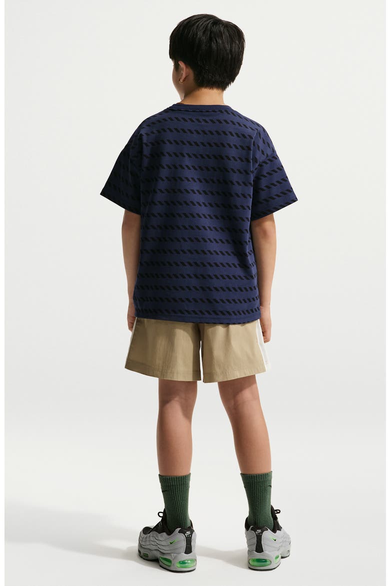 Kids' Woven Drawstring Shorts, Alternate, color, PARACHUTE BEIGE/WHITE
