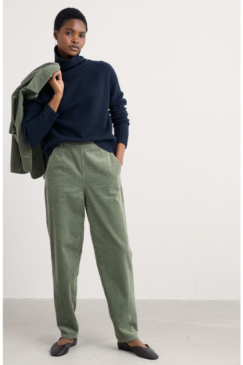 Basset Cove Merino Wool Blend Turtleneck Sweater, Alternate, color, KNIT MELANGE MARITIME