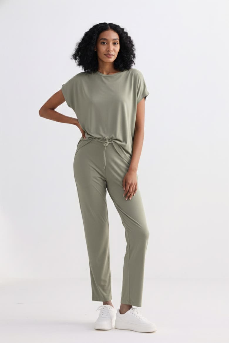 Relaxed Fit Tee Set, Alternate, color, Olive