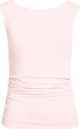 Open Edit Boat Neck Sleeveless Top