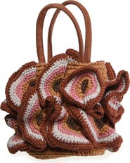 FARM Rio Crochet Flower Handbag