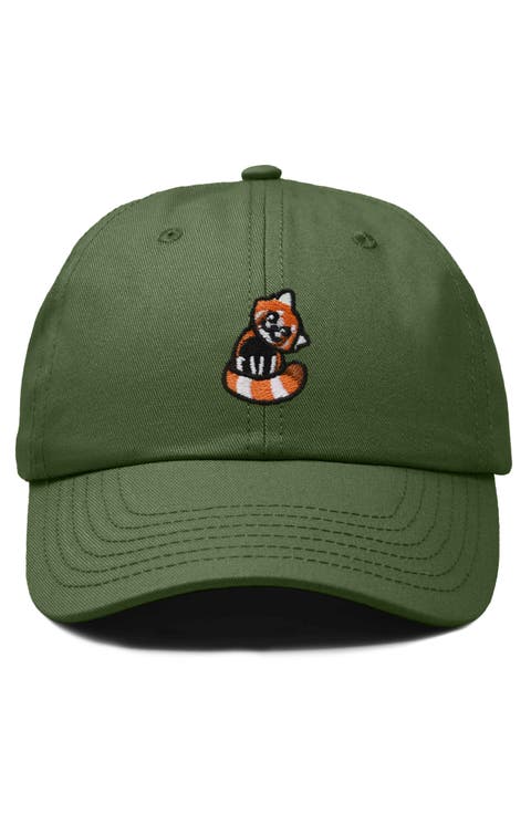 Red Panda Embroidered Dad Hat
