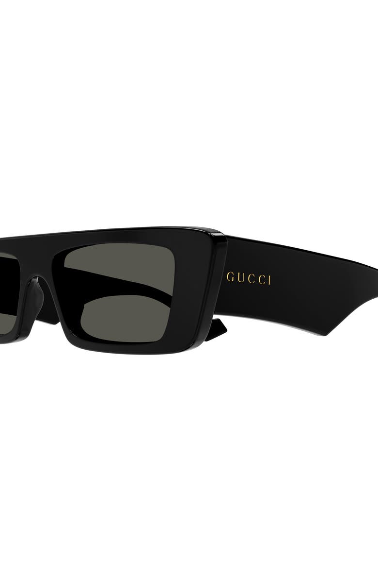 Gucci 54mm Rectangular Sunglasses, Alternate, color, 