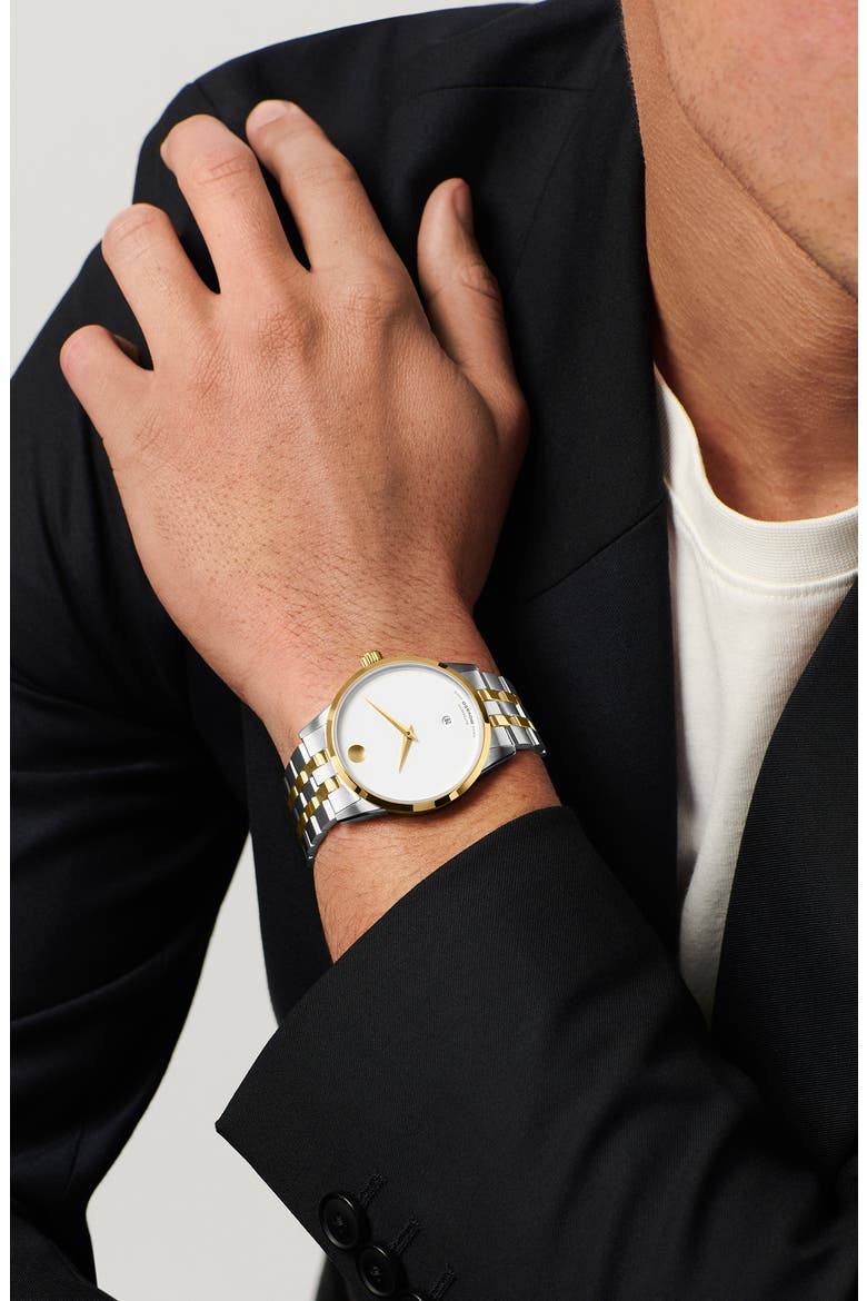 Museum Classic Automatic Bracelet Watch, 33mm, Alternate, color, WHITE