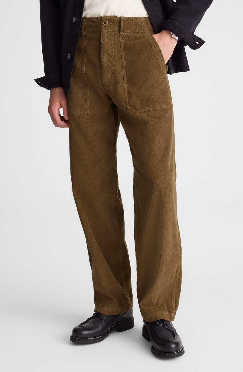 Madewell Corduroy Fatigue Pants, Main, color, Woodland Brown