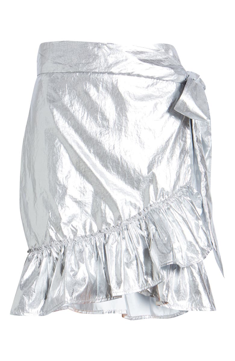 Amy Lynn High Waist Wrap Miniskirt, Alternate, color, 