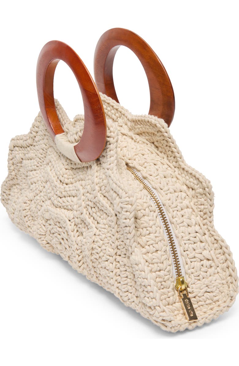 Dolce Vita Maren Knit Top Handle Bag, Alternate, color, Natural