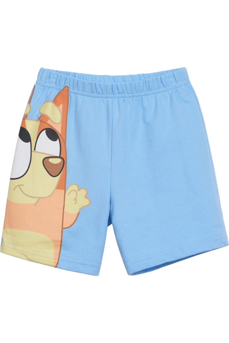 2-Piece Hooded Tee and Shorts Set, Alternate, color, Sky Blue Bluey Bingo