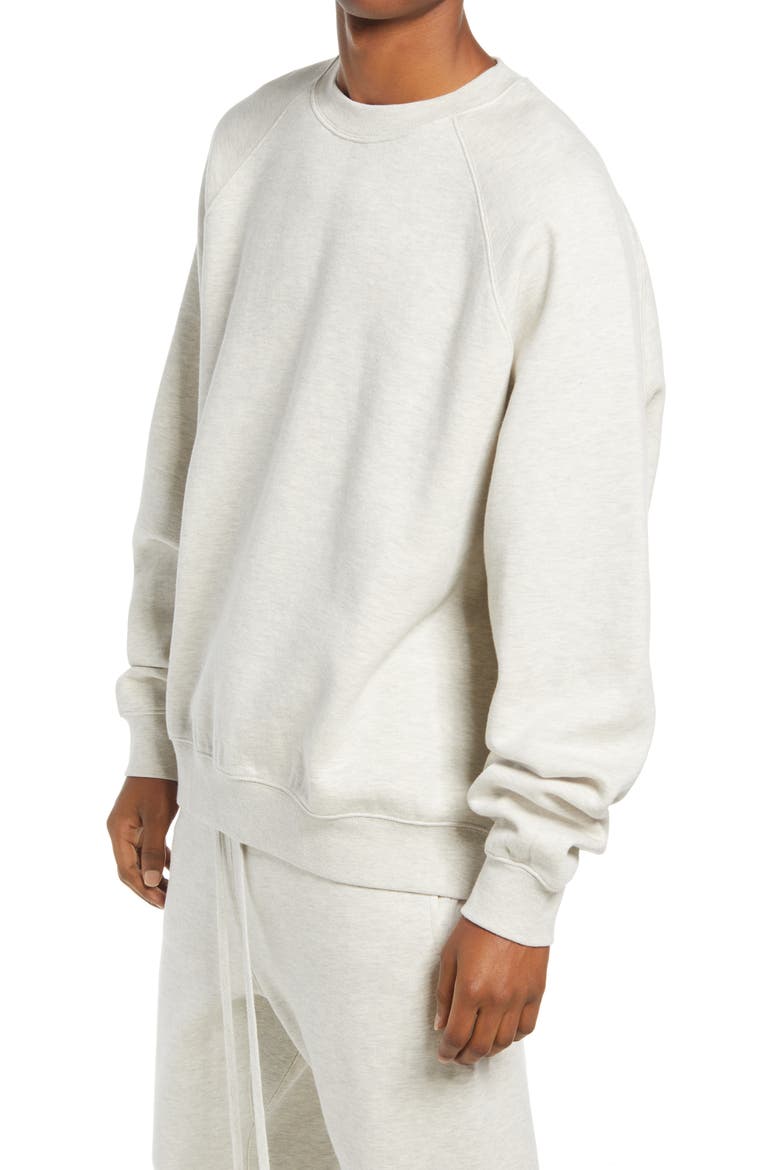Brushed Fleece Pullover, Alternate, color, OATMEAL