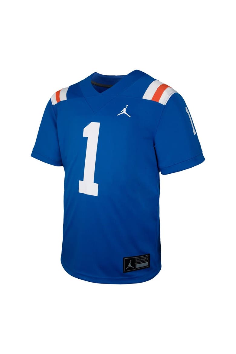 Youth Jordan Brand #1 Royal Florida Gators Alternate Football Game Jersey, Alternate, color, Royal