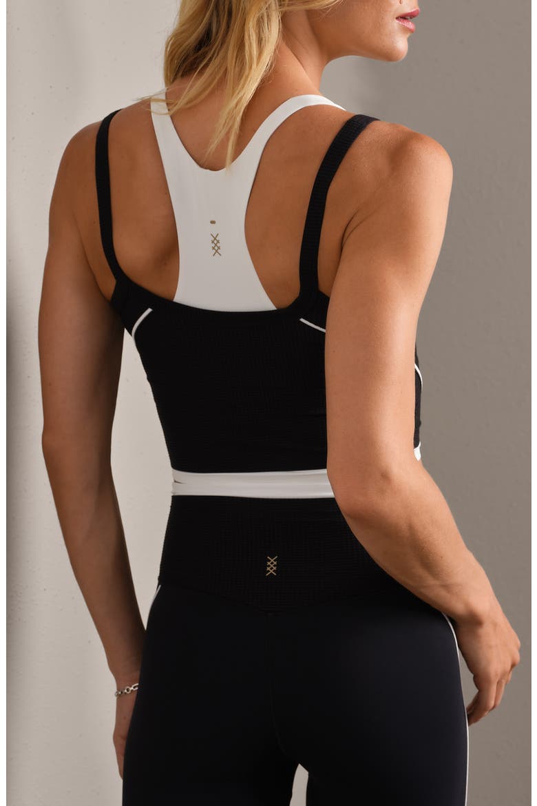 Doubletake Layer Sports Bra, Alternate, color, PURE BLACK