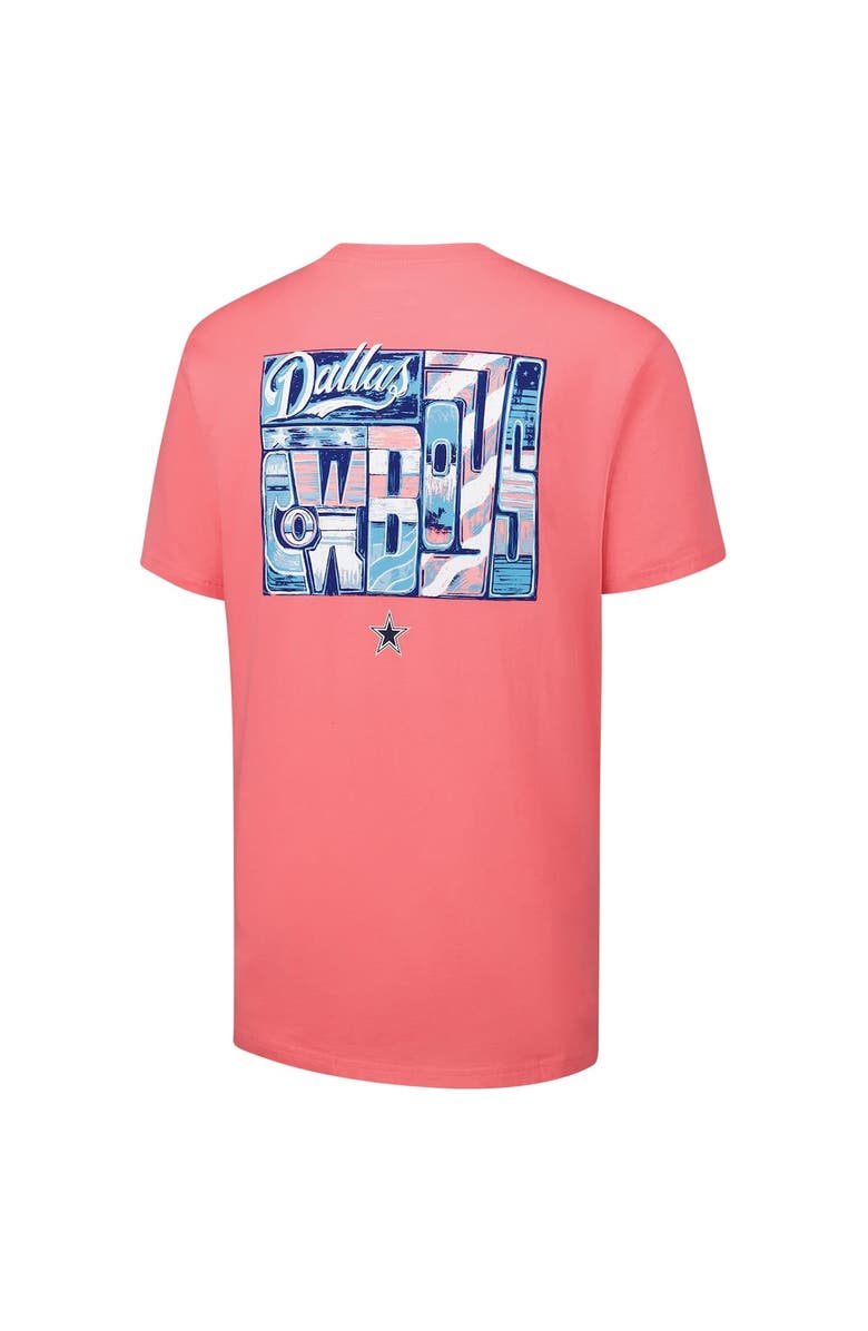 LAUREN JAMES Women's Lauren James Coral Dallas Cowboys Folksy Americana T-Shirt, Alternate, color, Coral