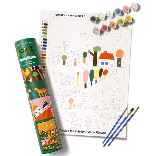 Journey of Something Paint By Numbers Outside the City, DIY Art Craft Kit in Multicolored  product