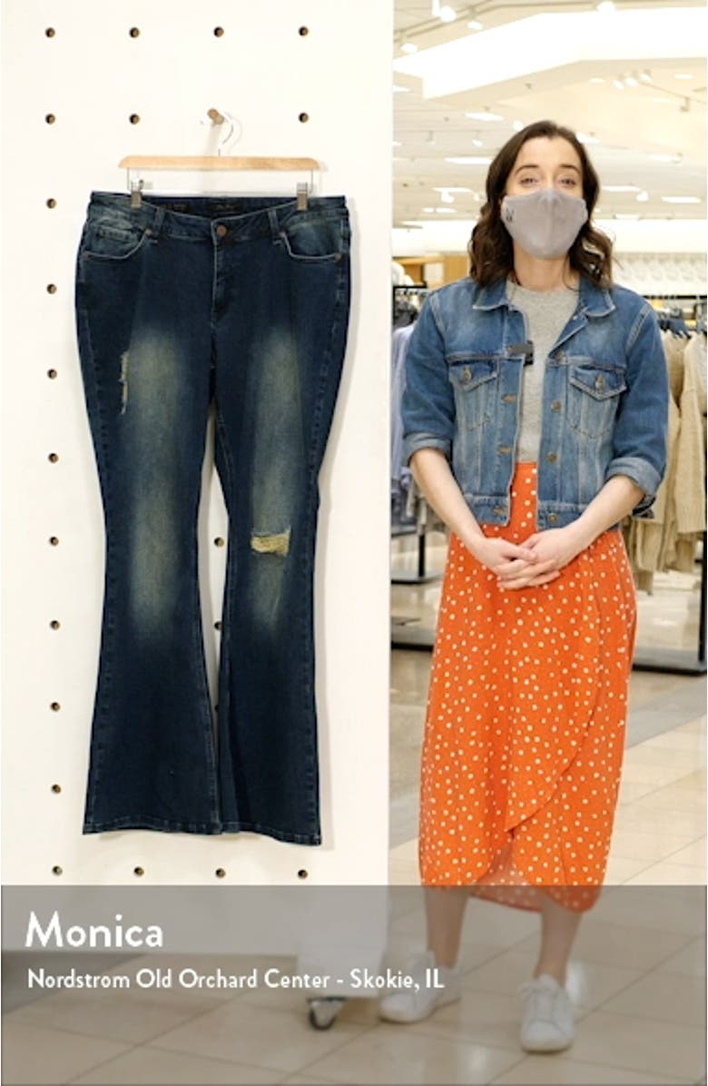 Kylie Curvy Fit Flare Leg Jeans, sales video thumbnail