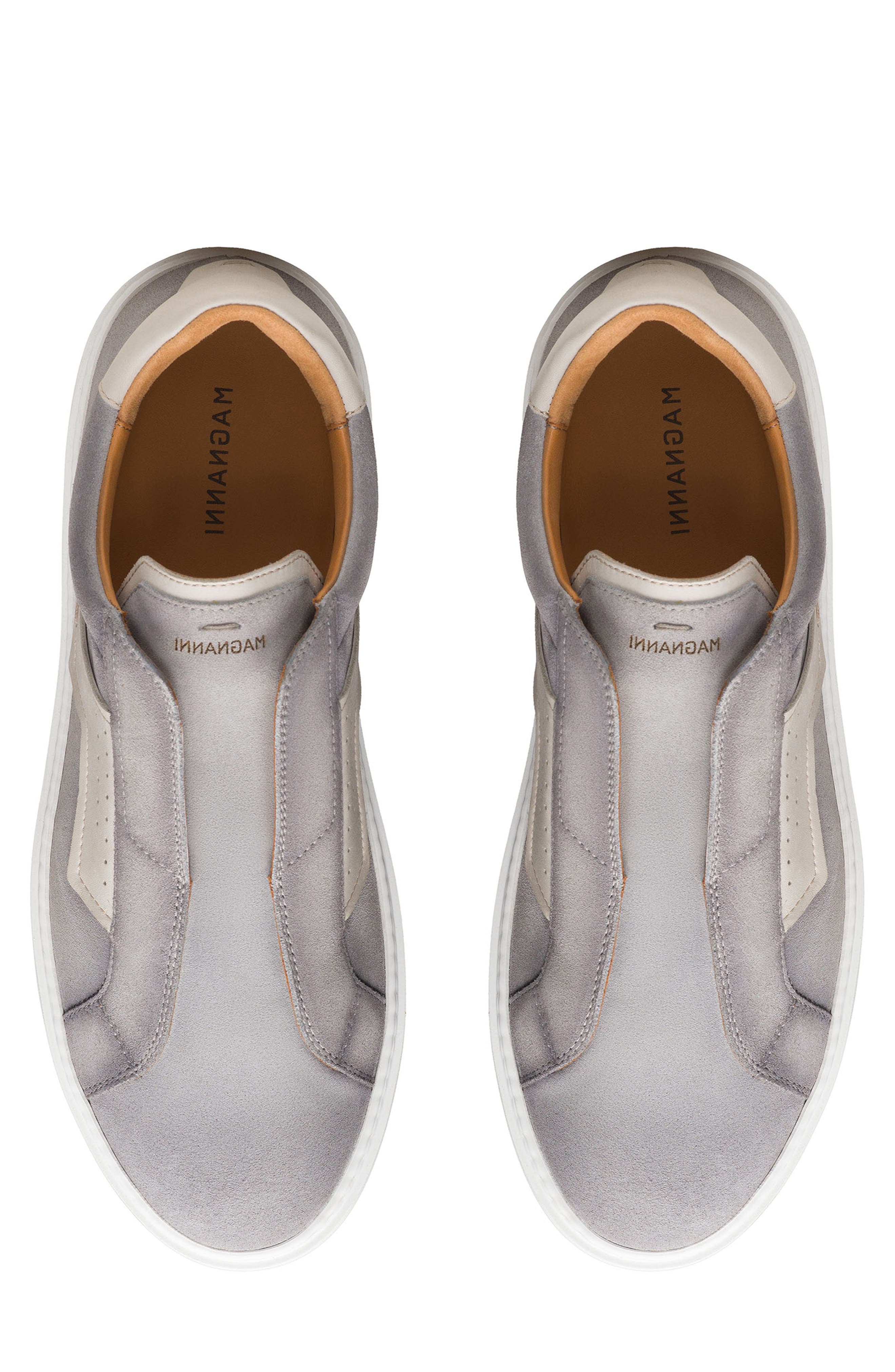 Magnanni Phoenix Slip-On Sneaker, Alternate, color, Metal Suede