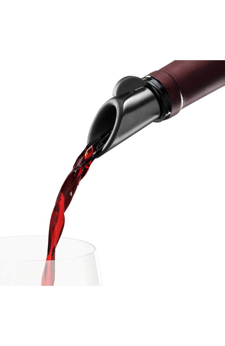 Innovine Wine Pourer and Stopper, Alternate, color, Graphite