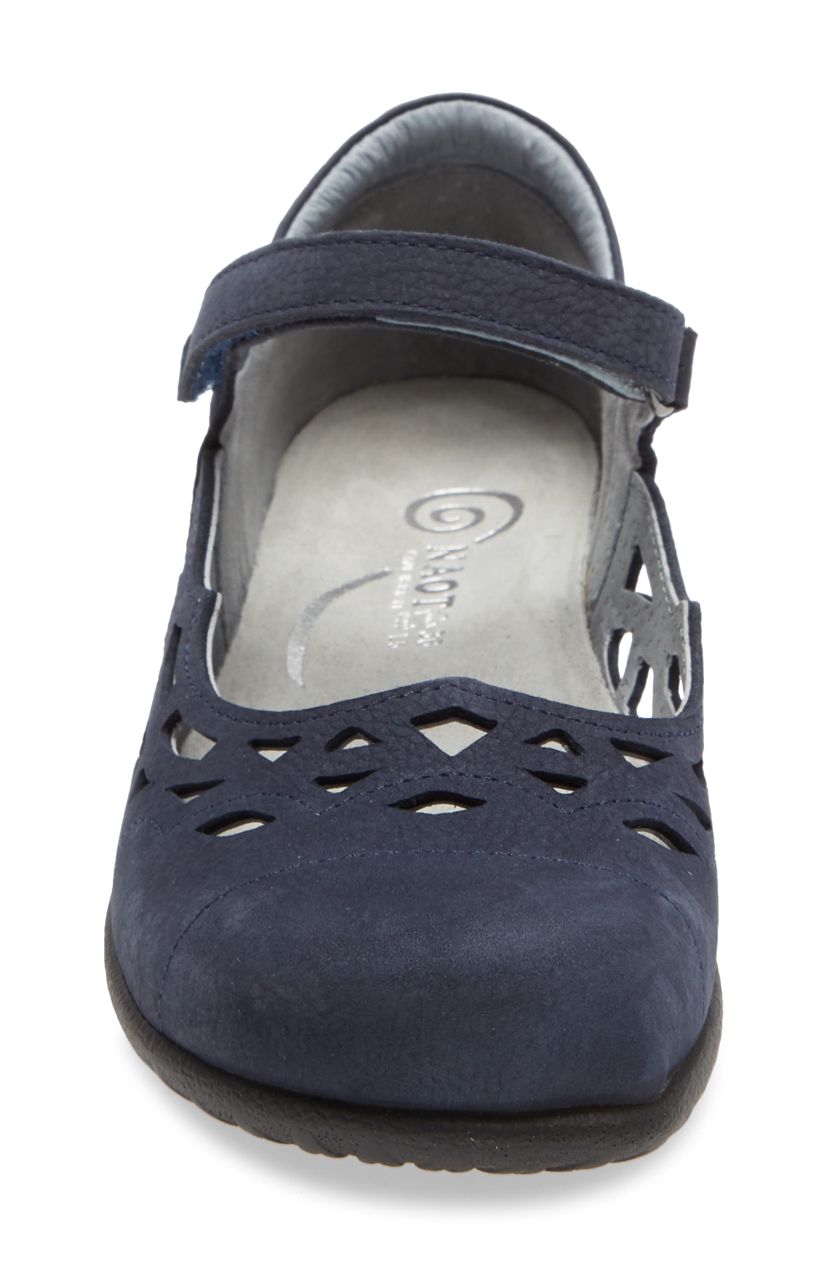 Agathis Mary Jane Flat, Alternate, color, NAVY VELVET NUBUCK LEATHER