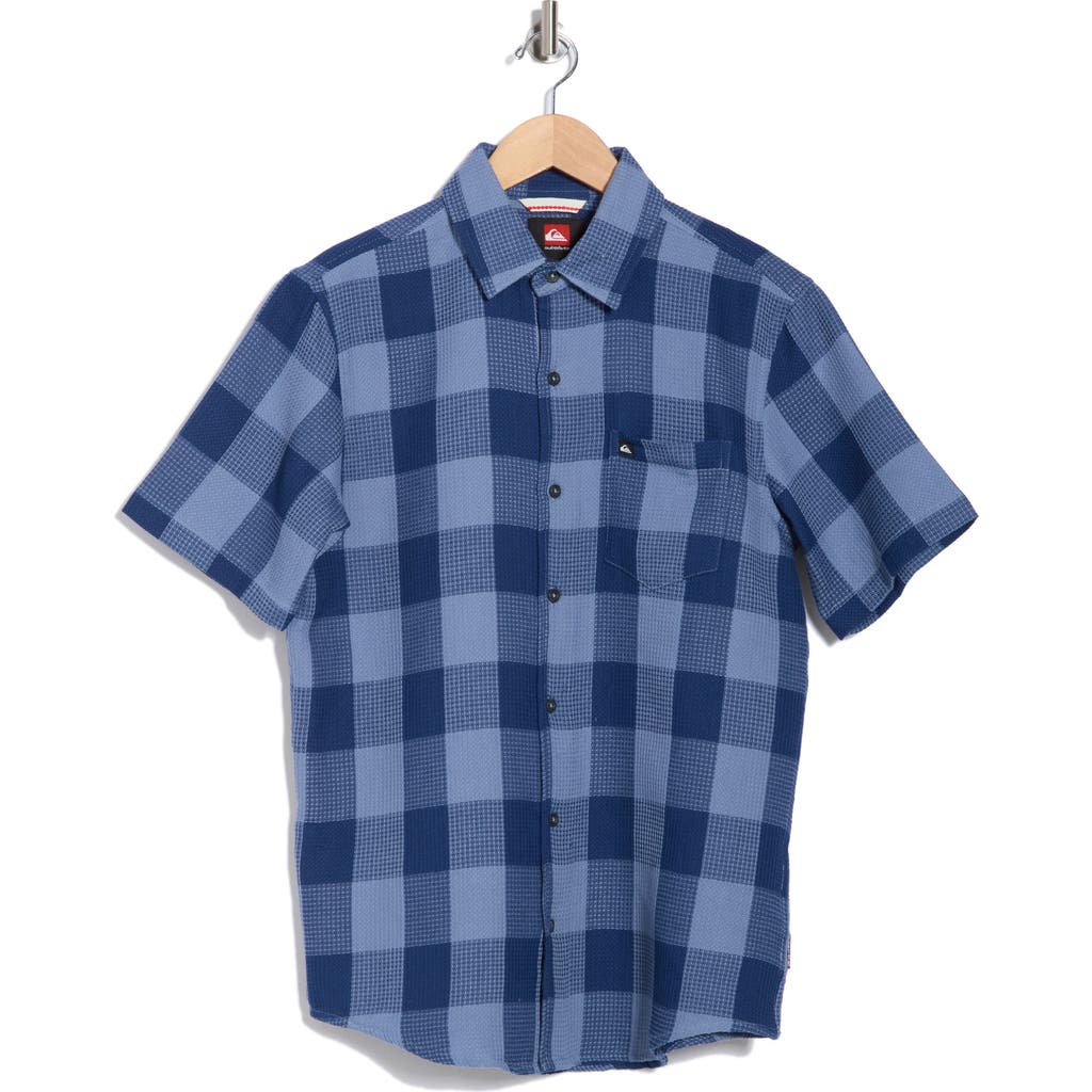 Quiksilver Danya Short Sleeve Cotton Button-up Shirt In Multi