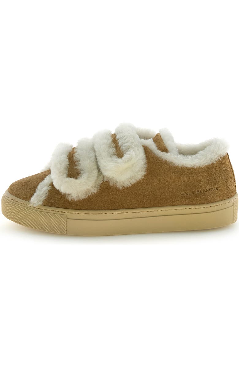 Voile Blanche Gretha Genuine Shearling Sneaker, Alternate, color, Light Brown
