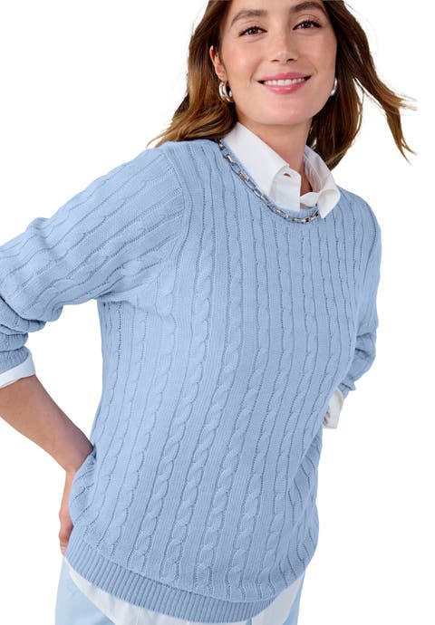 Cable Crewneck Sweater (Plus Available)