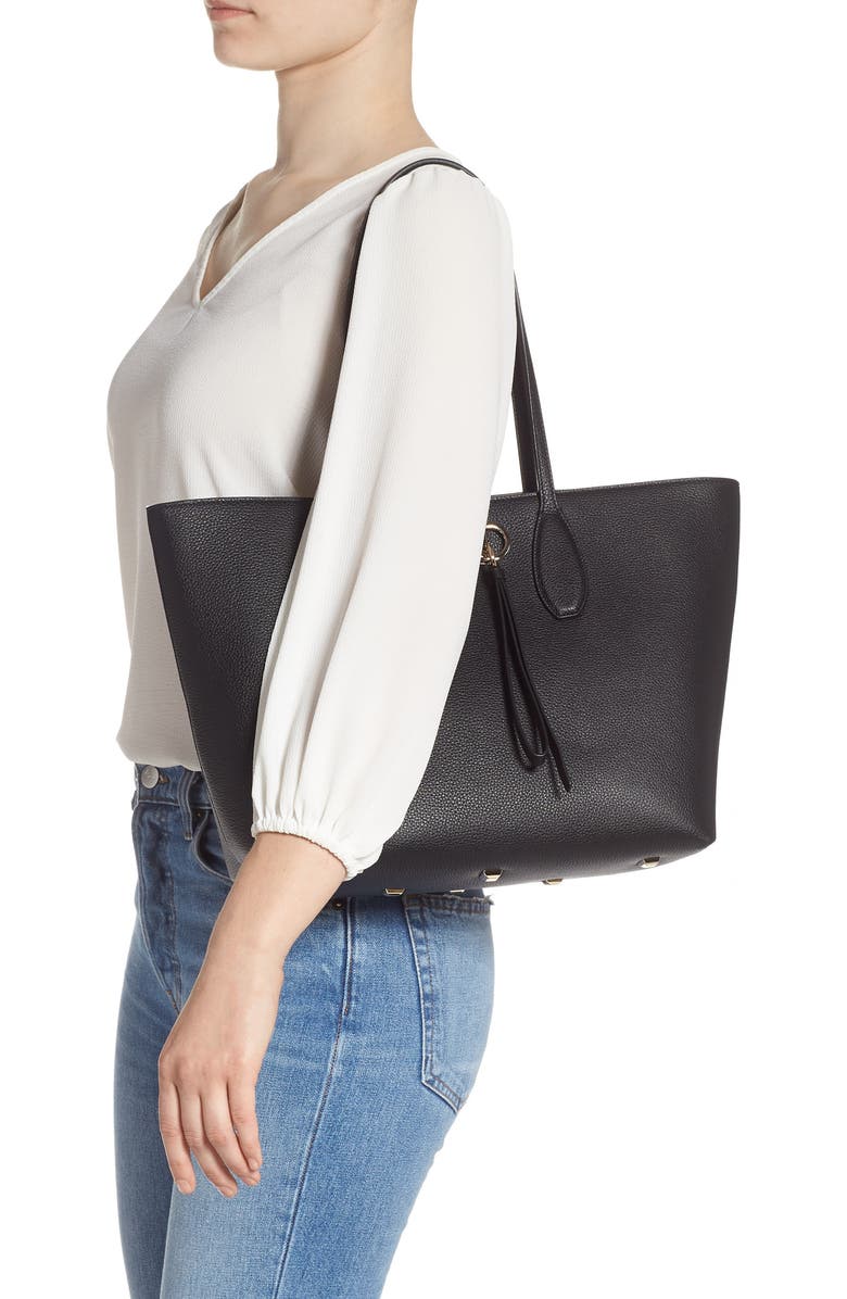 FERRAGAMO Salvatore Ferragamo Small The Studio Leather Tote, Alternate, color,