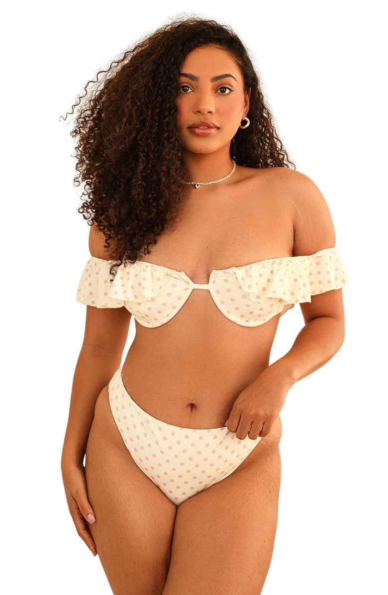 Dippin Daisys Kate Top, Main, color, Dotted Pink