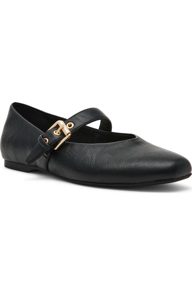 DV by Dolce Vita Mulaney Mary Jane Flat, Main, color, Black Smooth