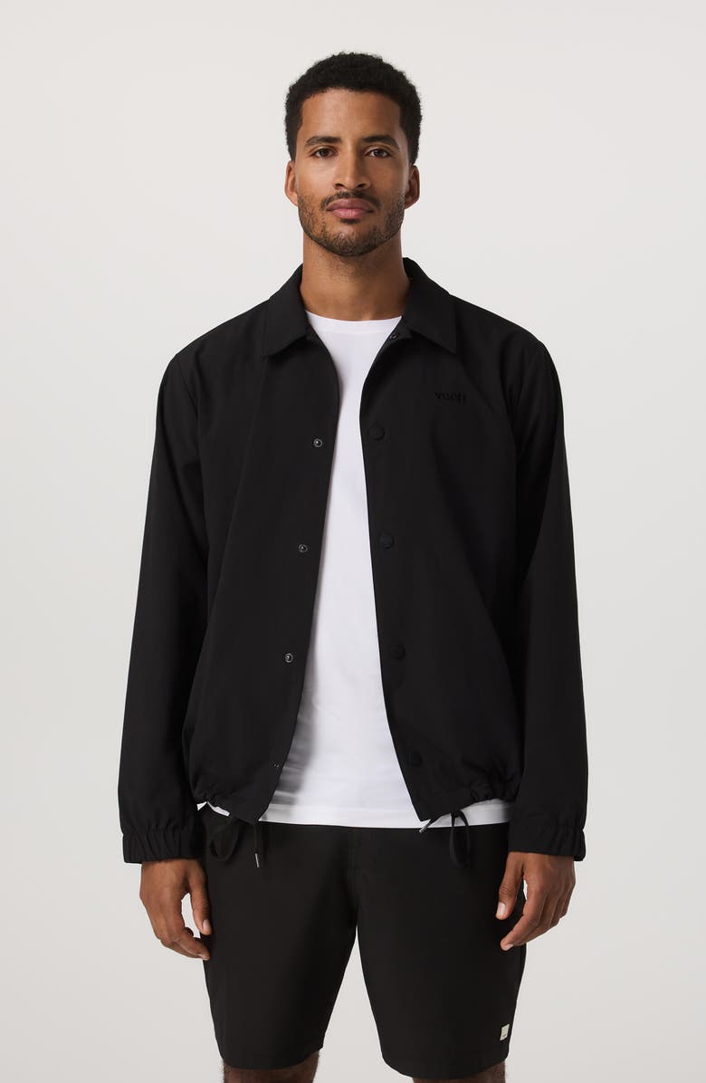 Vuori V1 Coach's Jacket, Alternate, color, Black