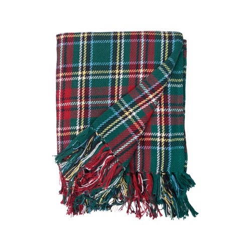 C & F Home C&f Home Plaid Throws In Green