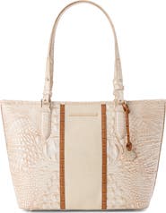 Brahmin Medium Asher Croc Embossed Leather Tote