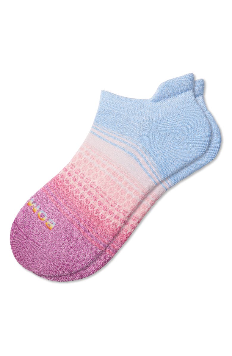 Bombas Pride Marl Ombré Ankle Socks, Alternate, color, Pink Lotus