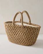 Haven Well Within Woven Rope and Straw Tote