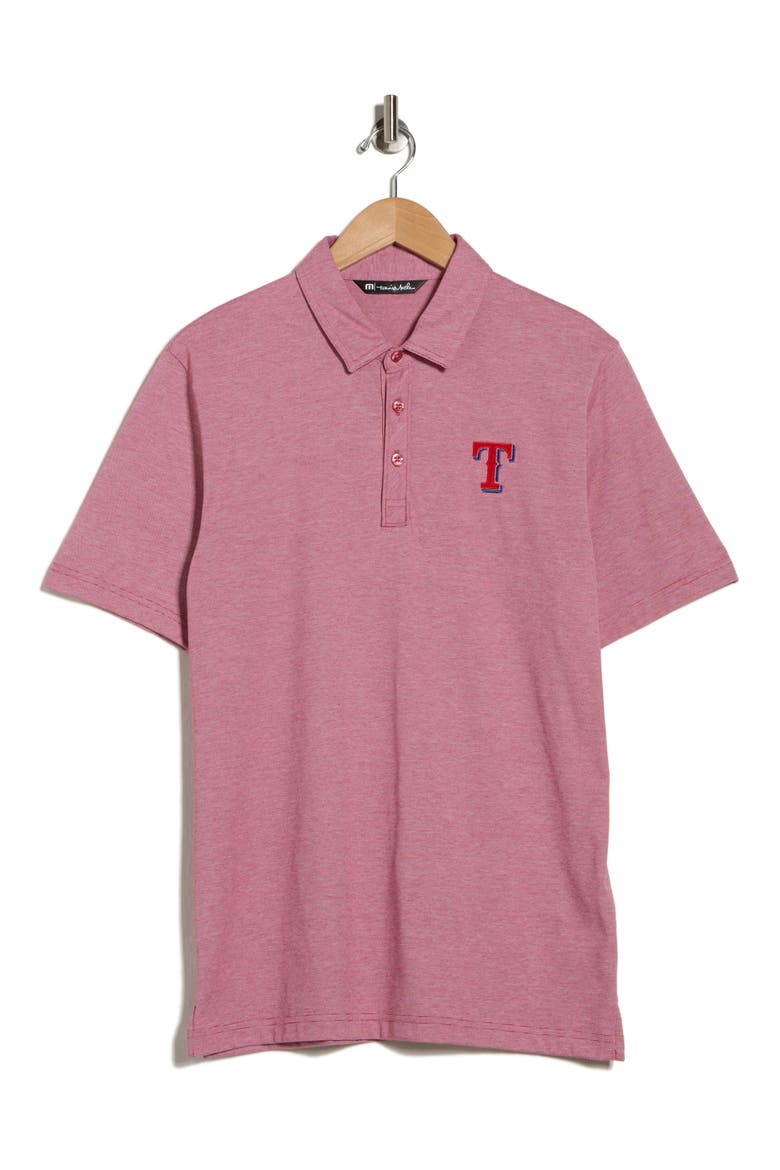 The Zinna Polo, Alternate, color, HEATHER CARDINAL