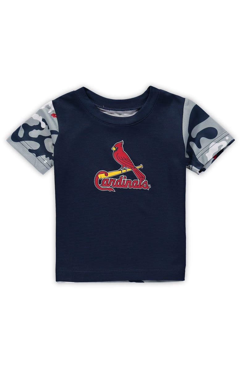 Outerstuff Newborn & Infant Navy/Red St. Louis Cardinals Pinch Hitter T-Shirt & Shorts Set, Alternate, color, Navy
